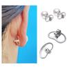 4pcs Earring Stoppers Backings Pierced Safety for Ear Studs Big Earring Lifters
