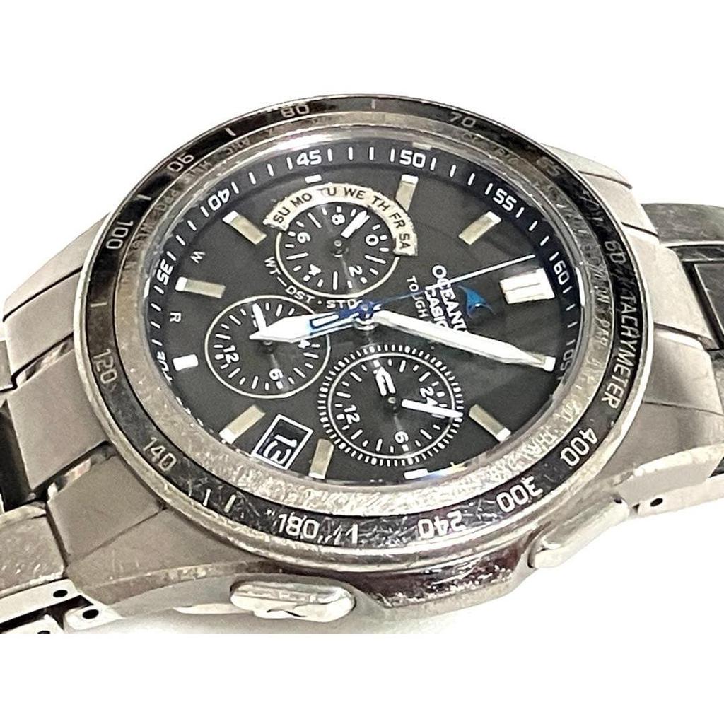 Used Operating Casio Oceanus Manta OCW-S1200 Radio-controlled Solar Watch