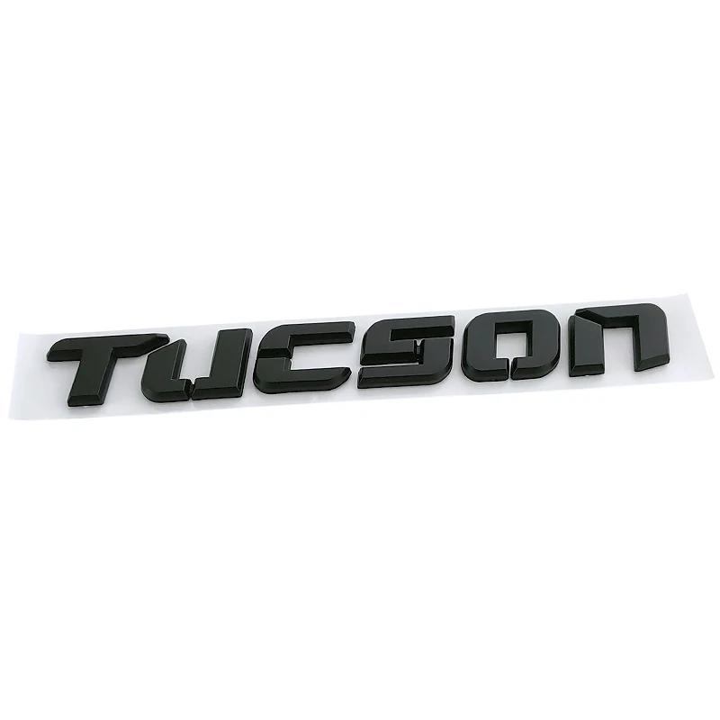 Rlapg3 Dla Hyundai Tucson Naklejka Metalowy Chromowany Czarny Logo Emblemat Tucson Litery Tabliczka z Nazwą Naklejka Odznaka Bagażnika Samochodu Akcesoria