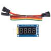 4 Digit Digital Tube Module 74HC595 Driver Adjustable LED Display Module with Jumper 3.3V‑5V