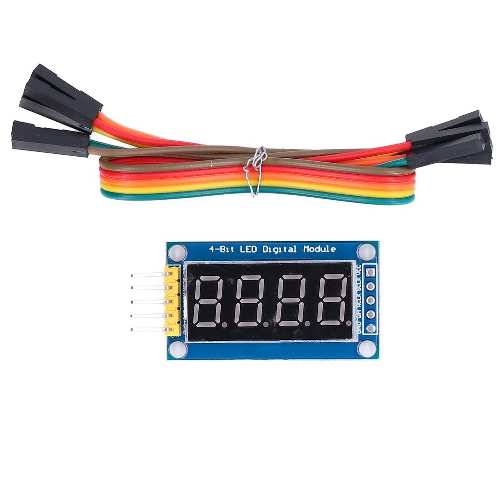 4 Digit Digital Tube Module 74HC595 Driver Adjustable LED Display Module with Jumper 3.3V‑5V