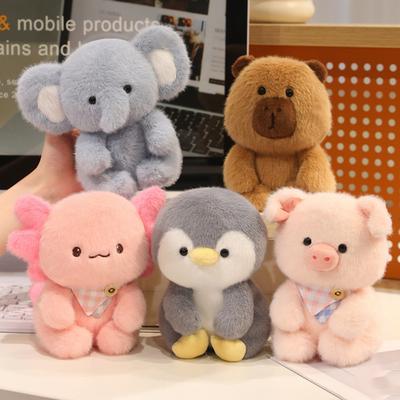 Turtle Plush Capybara Doll Elephant Black Cat Plush Doll Little Rabbit Plush Toy  Boys Girls