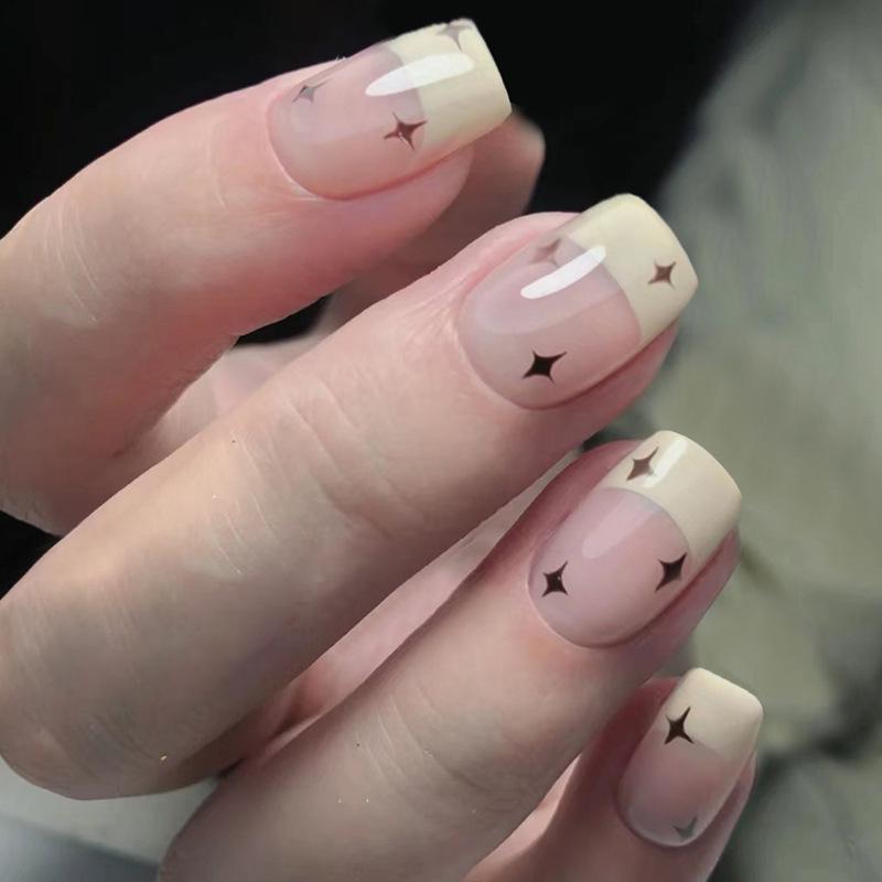Fresh Cute Transparent Star Nail Art Stickers