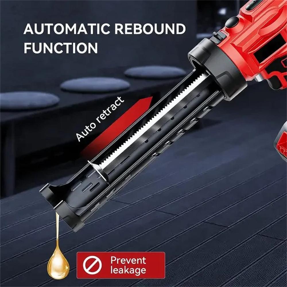 Electric Caulking Gun Door and Windows Electric Sewing Glue Tool for 18V Li-ion Battery Wireless Electric Hard Glue Gun Seam Gun