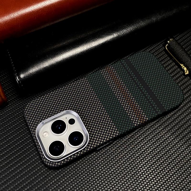 Starry Sky Suitable for IPhone16promax Kevlar Carbon Fiber Magnetic Apple 15 Skin Feeling Protective Cover 14