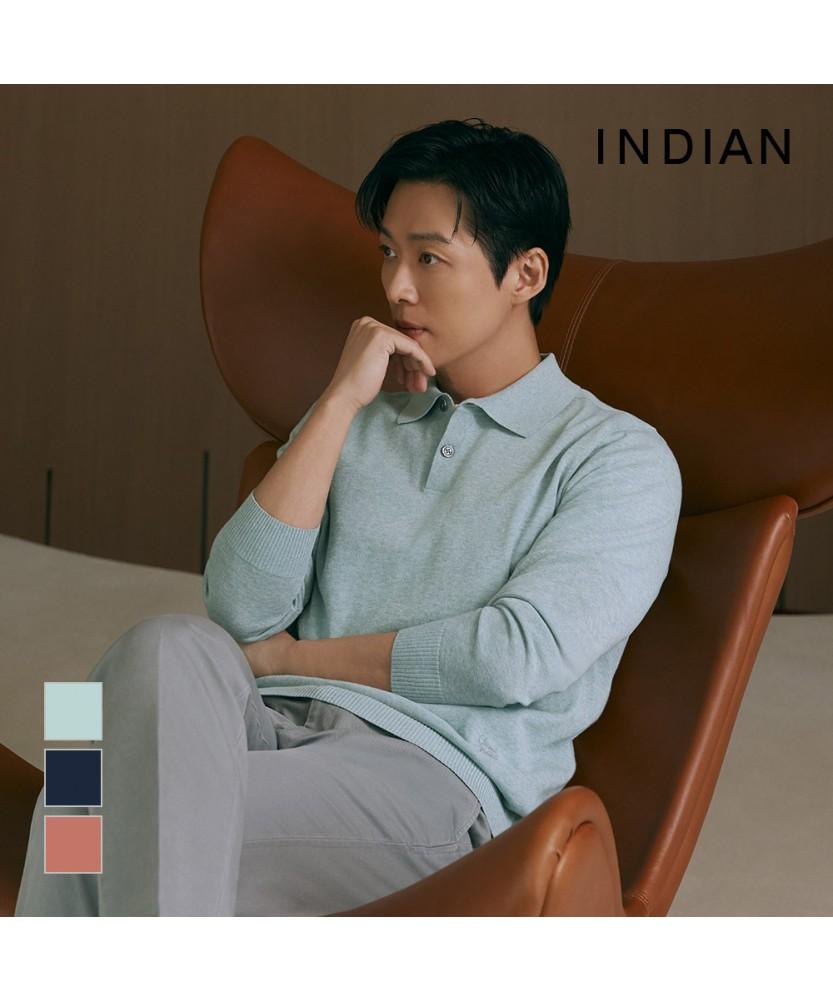 INDIAN [26 New Arrival] Summer Solid Polo Knit_Miebl6S1101