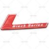 Polyethylenel  Black Series Emblem Fit C E Class SL65 SLS C63 Rear Trunk Sport Modification Badge