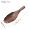 Multi-Purpose Black Walnut Coffee Scoop Wooden 1 Tablespoon/15ml Kitchen Scooping Tool Coffee Brewing Small Measuring Spoon