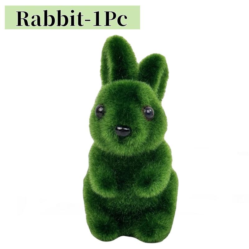 

Foam Easter Rabbit Mini Green Artificial Bunny for Home Party Garden Easter Decoration Vivid Bunny Easter Desktop Ornament 6x6x11cm