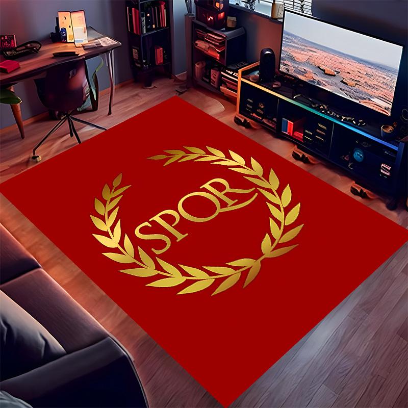 SPQR Roman Eagle1 Printed Absorbent Washable Carpet, Non-Slip Bathroom Mats, Kitchen Rugs, Yoga Mat,Living Room Entrance, Camping Picnic Rugs