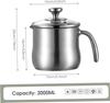 2 liter stainless steel milk pot  with guide nozzle  glass lid and handle   suitable for cooking milk  sauce  gravy  pasta  soup and daily kitchen