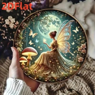 Vintage Dancing Fairies Butterflies Metal Wall Art Indoor Outdoor Home Decor