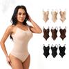 Plus Size Seamless Women's Shaping Bodysuit with Low-Rise Briefs Postpartum Buttock-Lifting Shaper Strapless Tummy-Control Bodysuit