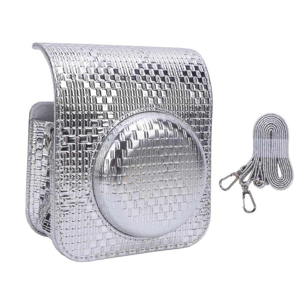 Instant Camera Carrying Case PU Protective Portable Instant Camera Storage Bag with Adjustable