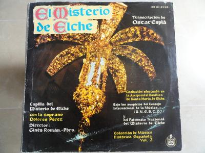 LP Record DOLORES PEREZ, GINES ROMAN - El Misterio De Elche HH109394 Hispavox 1961 Spain Classical Used