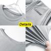 Summer Running Vest Breathable Sleeveless Top Stretch Fitness Vest Men's Reflective Jogging T-Shirt Gym Vests Men Quick Drying