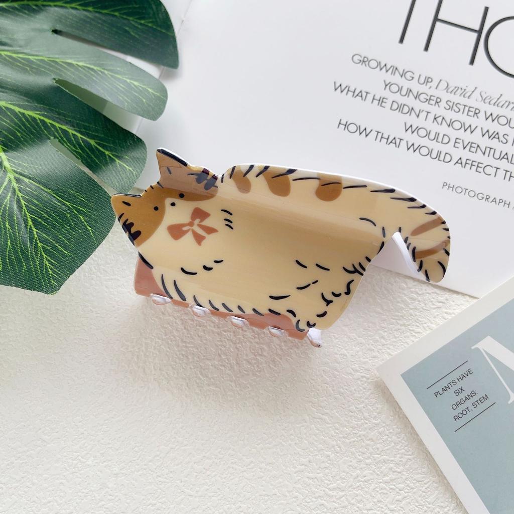 1 Stück Niedliche Haustier Katze Hund Essigsäure Kratzspange Tier-Serie Personalisierte Haarkratz Haarspange Haaraccessoires Neuer Stil