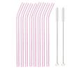 Colorful Glass Straws Reusable Drinking Straw Eco-friendly High Borosilicate Glass Straw Glass Favors Bar Drinkware Tube Party