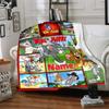 Warner (10) Customize Your Name Blanket Throw Customizable Blanket Soft & Cozy for Living Room Couch Sofa Home Decor Four Seasons Multipurpose
