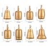 Multifunction Retro Bronze Jingle Hemp Rope Bells Christmas Ornaments Gift Wrap Loud Sound DIY Holiday Crafts Ornament