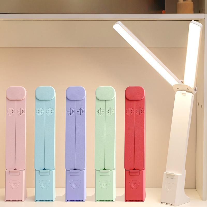 1 Pieza Portalámparas Doble de Punto Lámpara de Escritorio para Lectura Especial para Estudiar Protección Ocular Escritorio Dormitorio Mesita de Noche Dormitorio de Estudiante Universitario Plegable Carga