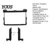 ABS Plastic Dash Mount 9 Inch Radio Kit for Toyota 2009 Prado 120, Car Stereo Installation Double Din Trim Fascia Panel with Mounting Brackets Screws,