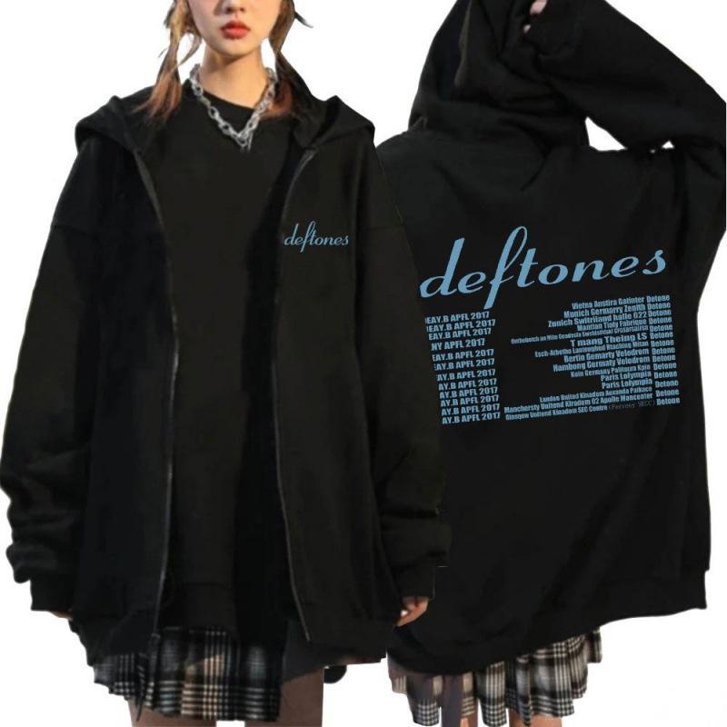 Street Trend Casual Personality, Fashion, Printed Men's and Women's Zipper Hooded Loose Sweater