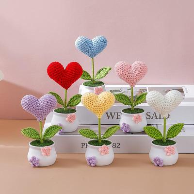 Accessoires de Photographie Crochetés Artificiels Mariage Fête Créatif Perles Simulation Bonsaï Fait Main DIY