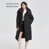 SNOWFLYING Women's Mid-Length Hooded Down Jacket