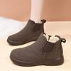 Winter Fur Snow Boots for Women Outdoor Warm Comfort Fuzzy Cotton Shoes Fashion Plush Ladies Boots Fluffy House Slippers