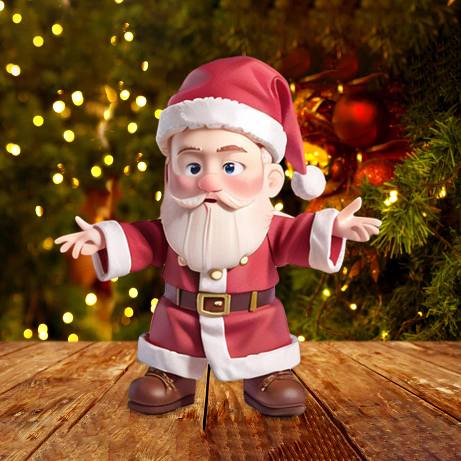 

Рождественские украшения Санта-Клауса, статуи из смолы, украшения, подарки, праздник