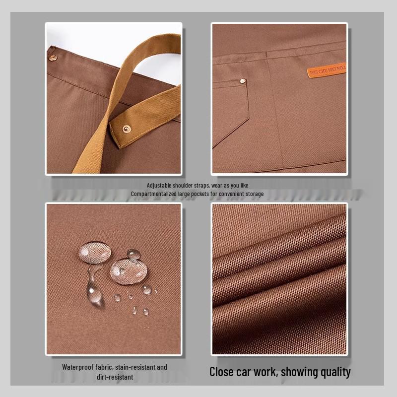 Custom Waterproof & Oilproof Apron - Stain-Resistant Workwear for Kitchen & Advertising Gift