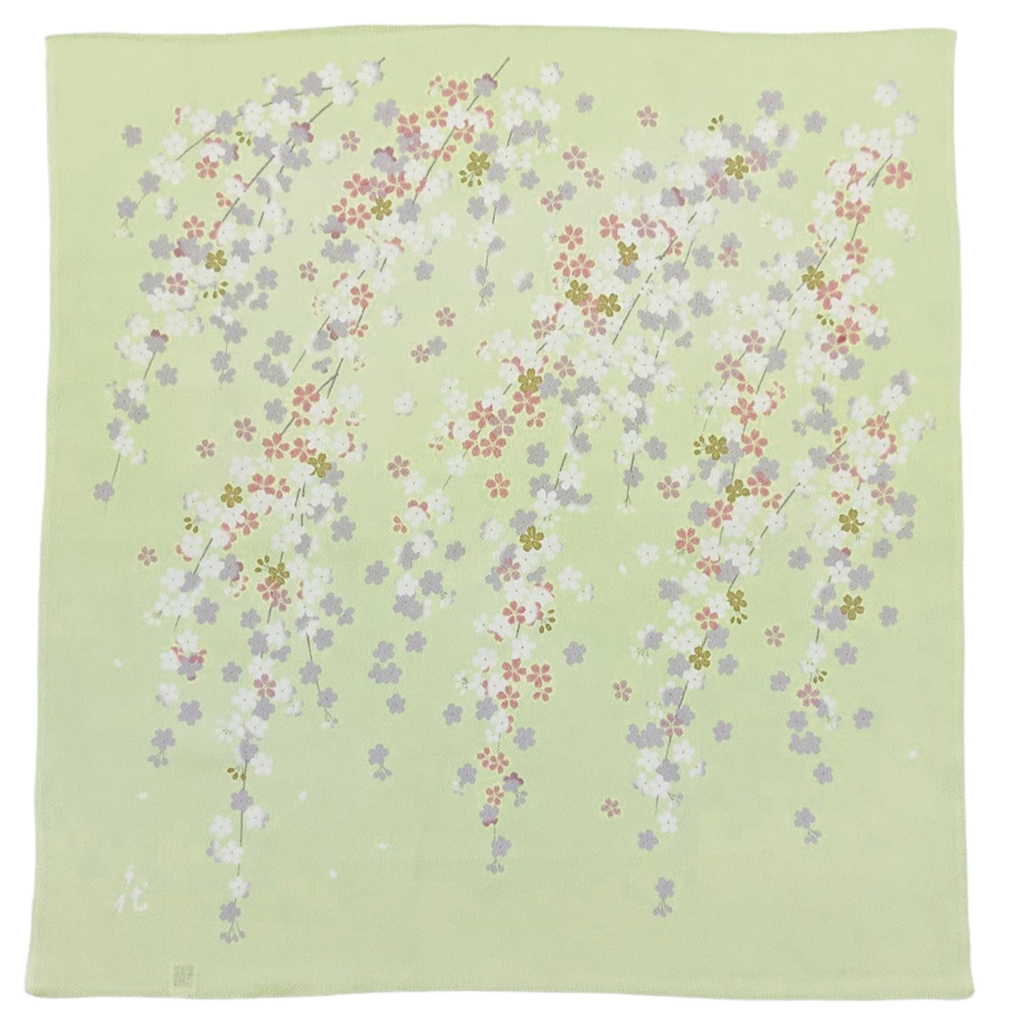 

Тиё Сакура Фуросики 68 см Широкий Район Фуросики Сделано в Японии Уно с (вишня в цвету) (зеленый) -