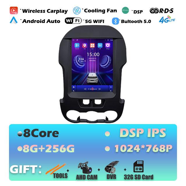 1024*768P For Ford Ranger 2012-2015 Carplay Android 14 Car Radio Multimedia Video Player Navigaion Head Unit Stereo 2Din Audio