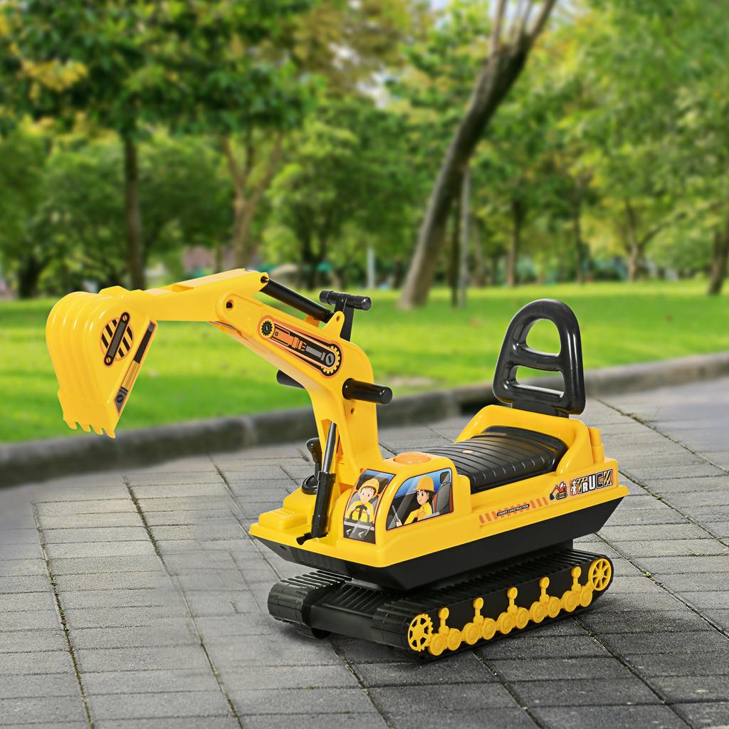 Ride On Excavator Toy Tractors Digger Movable Walker Construction Truck 18-48 Months