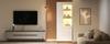 70*35*180cm Display Cabinet with Drawers, Glossy, Glass with LED Lighting, Tall Cabinet, Standing, Partition Storage, Recommended Load Capacity 45kg