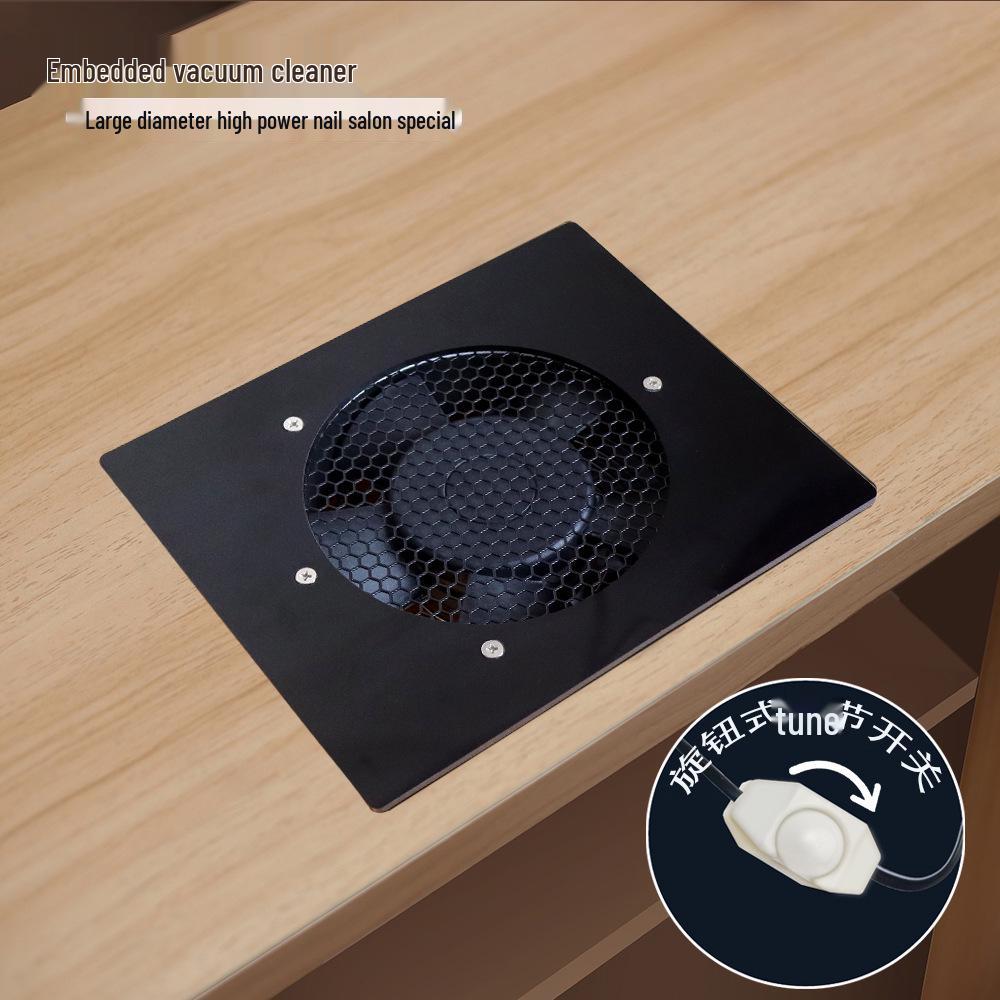 

80 Вт Мощный Встраиваемый Пылесборник для Ногтей и Настольный Пылесос для Маникюрных Столов EU Round Plug 220V