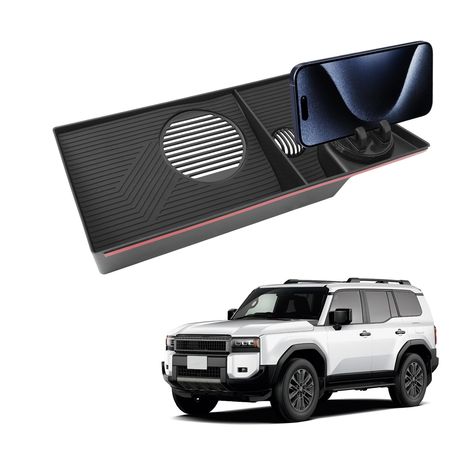 

HUAHAO Toyota Land Cruiser 250 Dashboard Car Smartphone Land Cruiser 250 Dashboard Storage Small Item Scratch and Stain Custom Land Cruiser 250 Easy