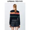 UR 2025 Spring Women's Striped Knit Cardigan