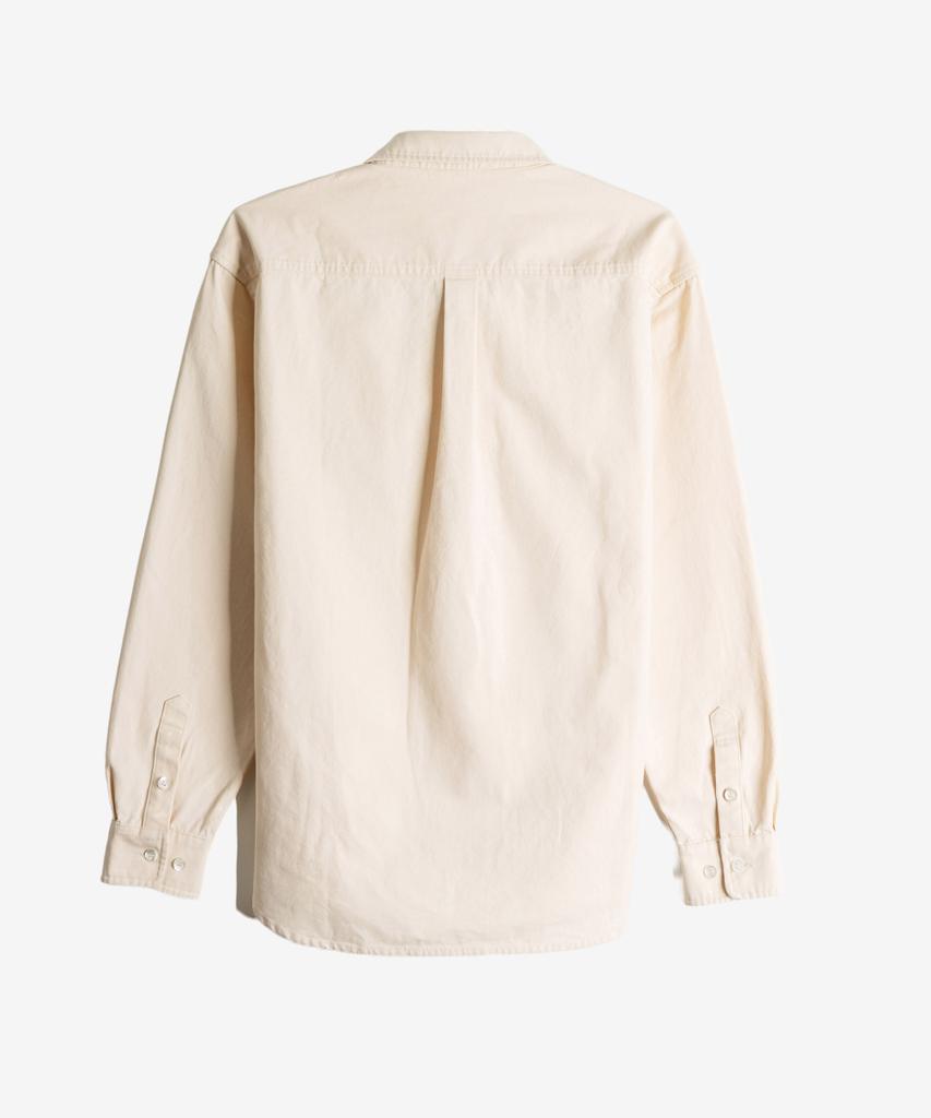 Heist Faded Heavy Cotton Shirt Ash Beige