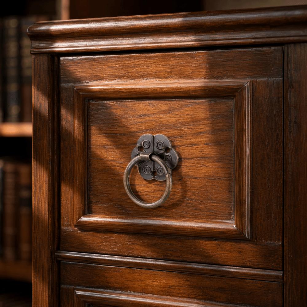 20pcs Small Furniture Handle Bronze Tone Ring Pull Hardware Vintage Drawer Cabinet Pull Drawer