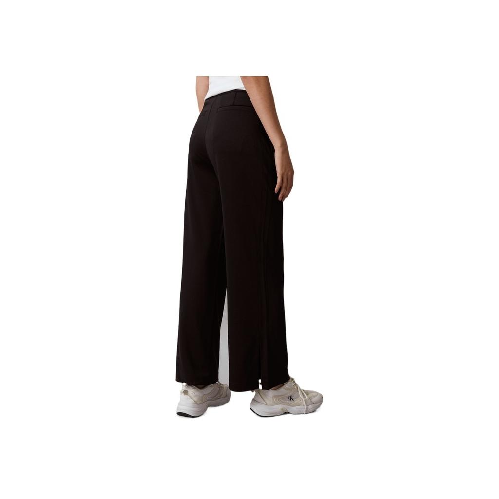 Calvin Klein Commuter Elastic Waist Simple Letter Knit Casual Pants Women Pants Space-Black J223488