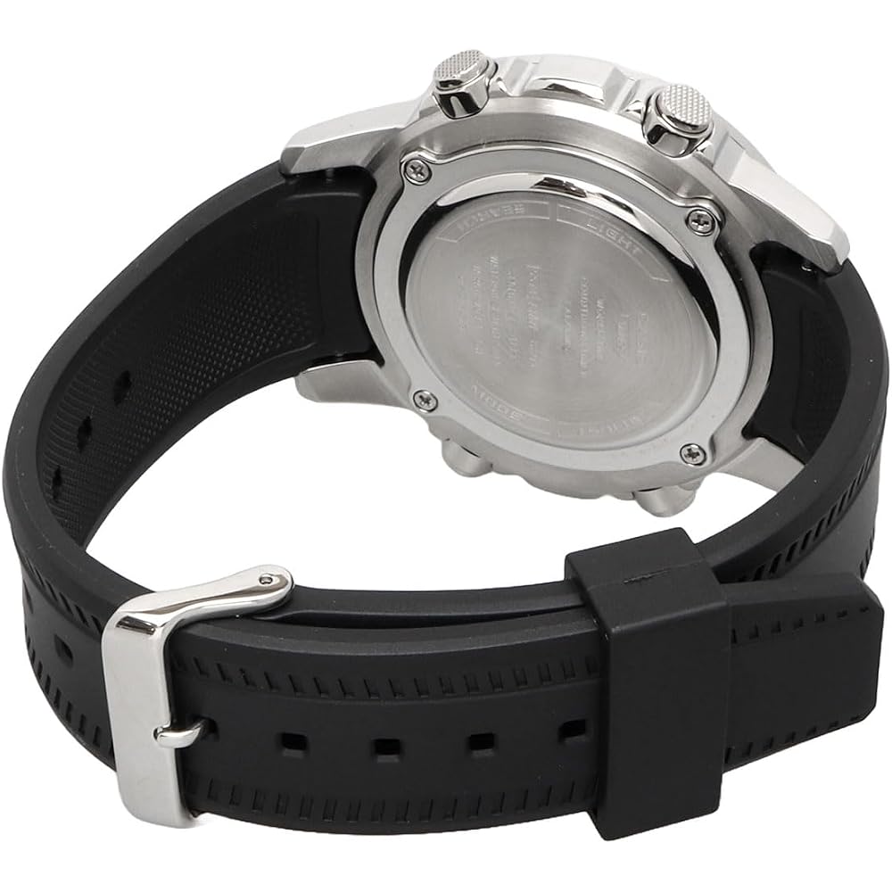 Casio World Time Analog-Digital Quartz Men's Watch AMW-880-1AV Black Imported Model