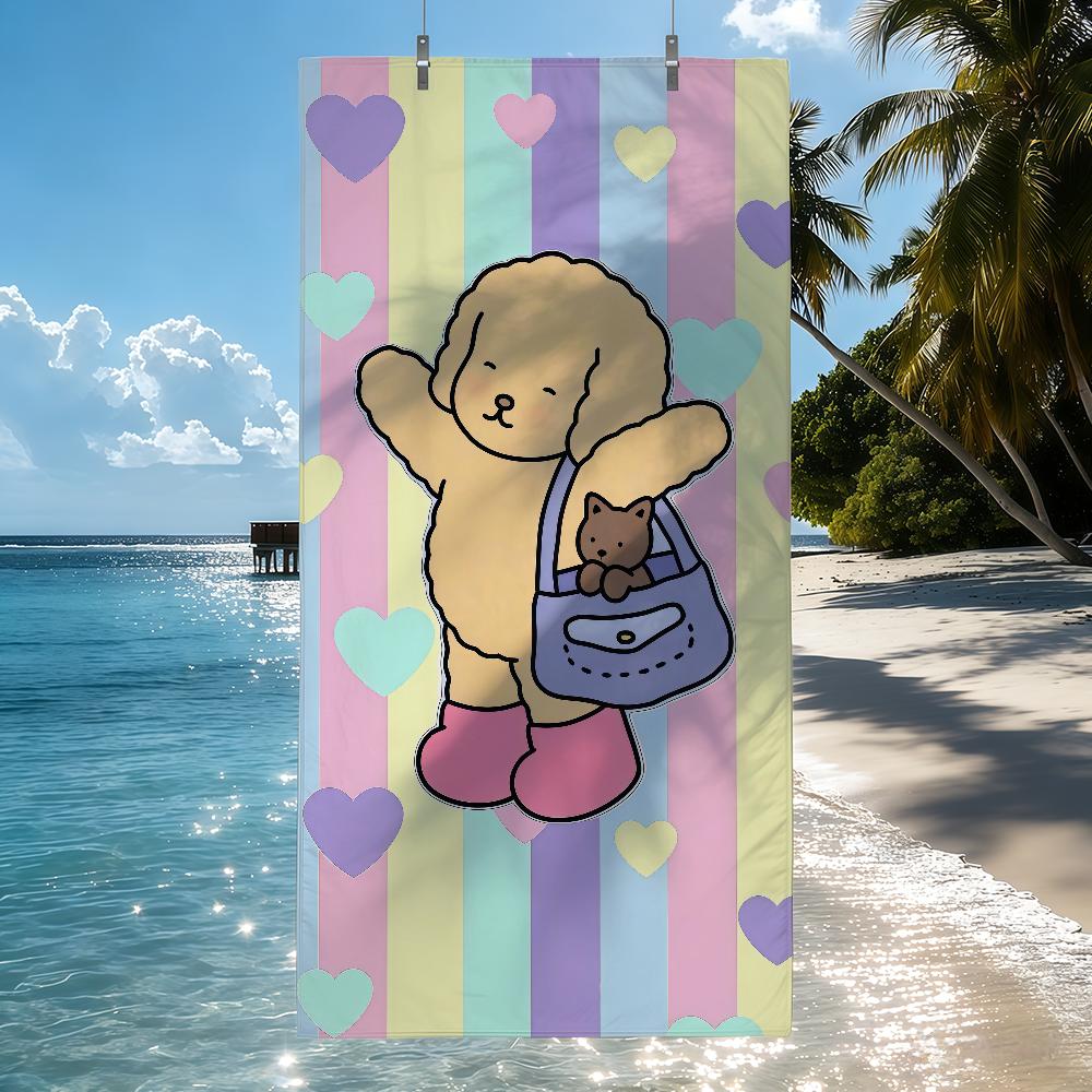 B-Bobbie G-Goods Cartoon Cute Towel Quick Drying Beach Towels Are Suitable For Swimming Pools Camping Yoga And The Gym