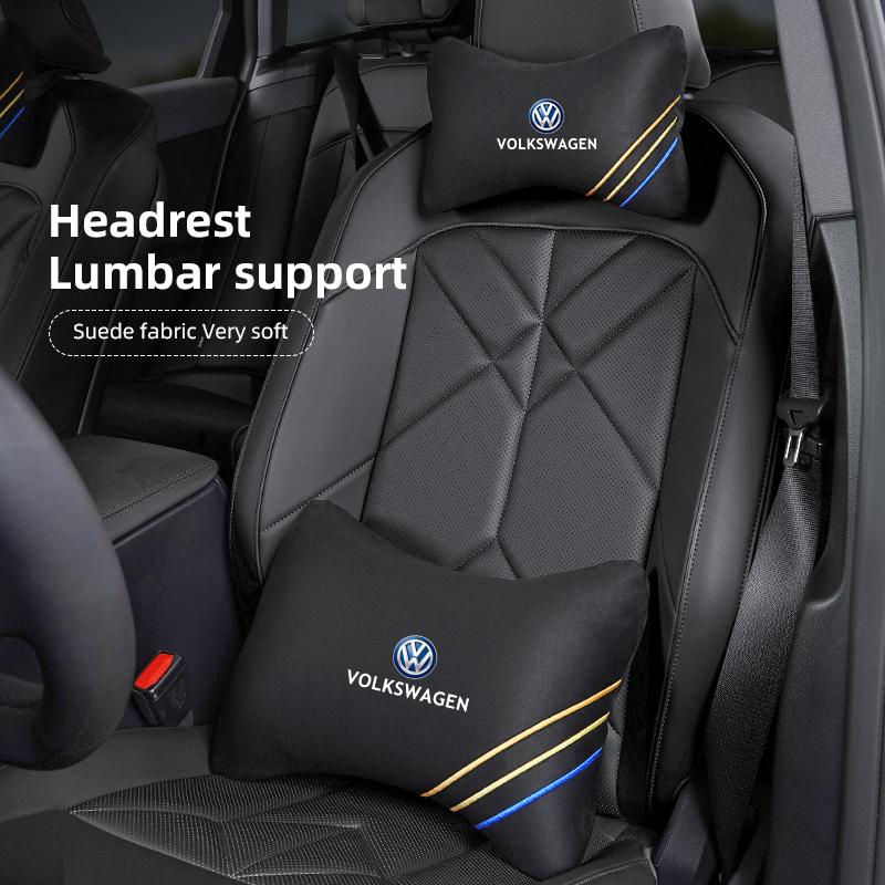 Car Headrest Neck Support Comfortable Pillow Seat Waist Cushion For VW GTI Polo Golf Passat B6 Tiguan Arteon Jetta T-ROC ID.4 CC zg0