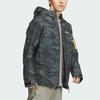 Adidas x NATIONAL GEOGRAPHIC Waterproof And Windproof Windbreaker Jacket Men's Pebble Silver Gray IS9511