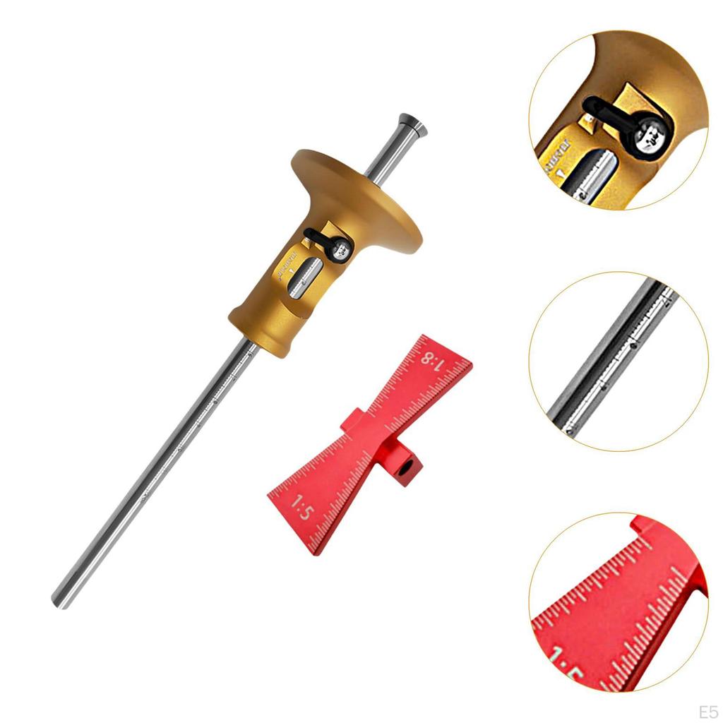 Wheel Marking Gauge Kit Wood Scribe Tool Measuring Woodworking for