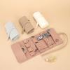 Kompakte Schmuck-Organizer-Tasche Reise-Schmuck-Tasche Organizer Tragbare Reise Schmuck Lagerung Rolle Beutel Lagerung Taschen