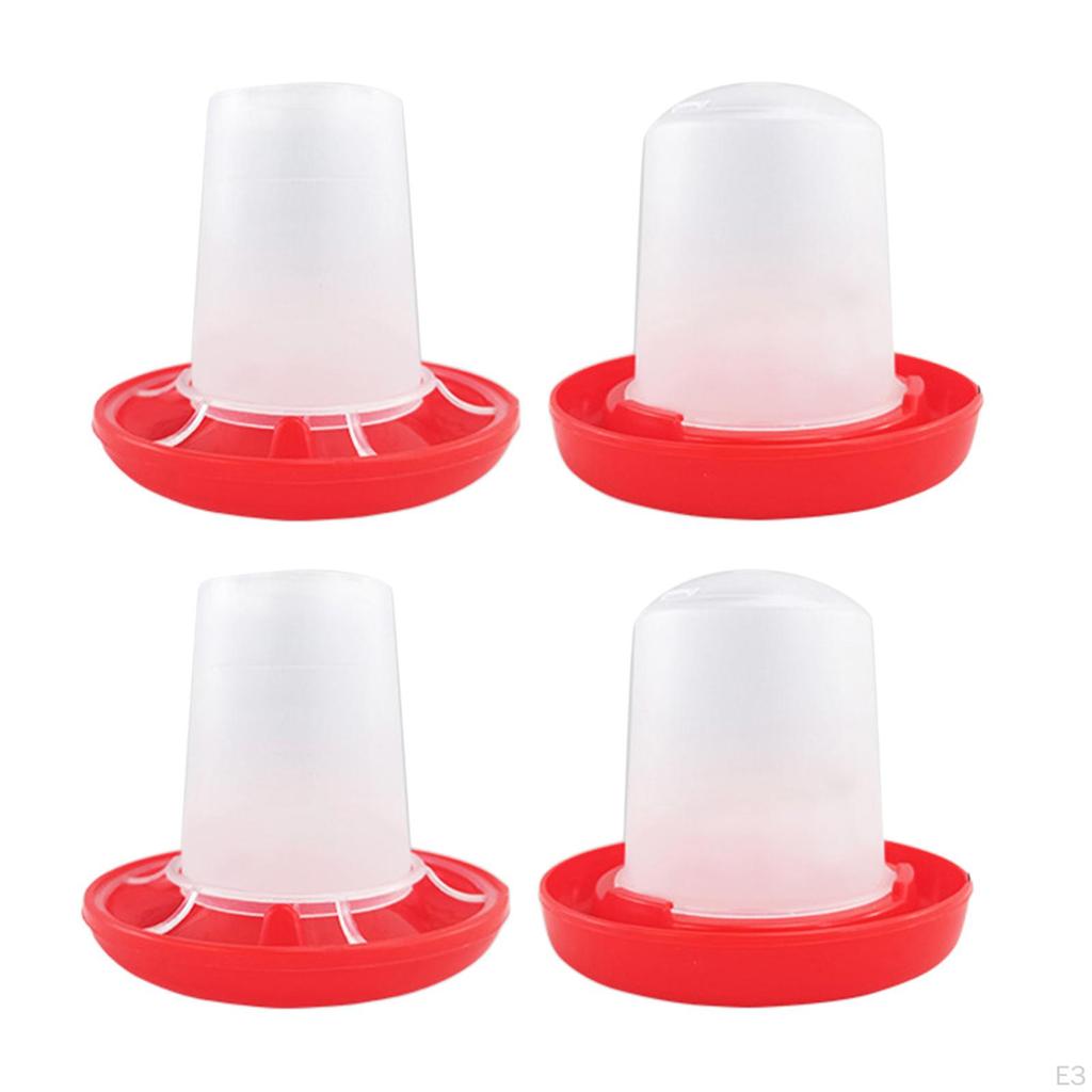 Chicken Feeder, Blanking BucketEasyClean Portable StableTank Box Bowl for AnimalHen Quail