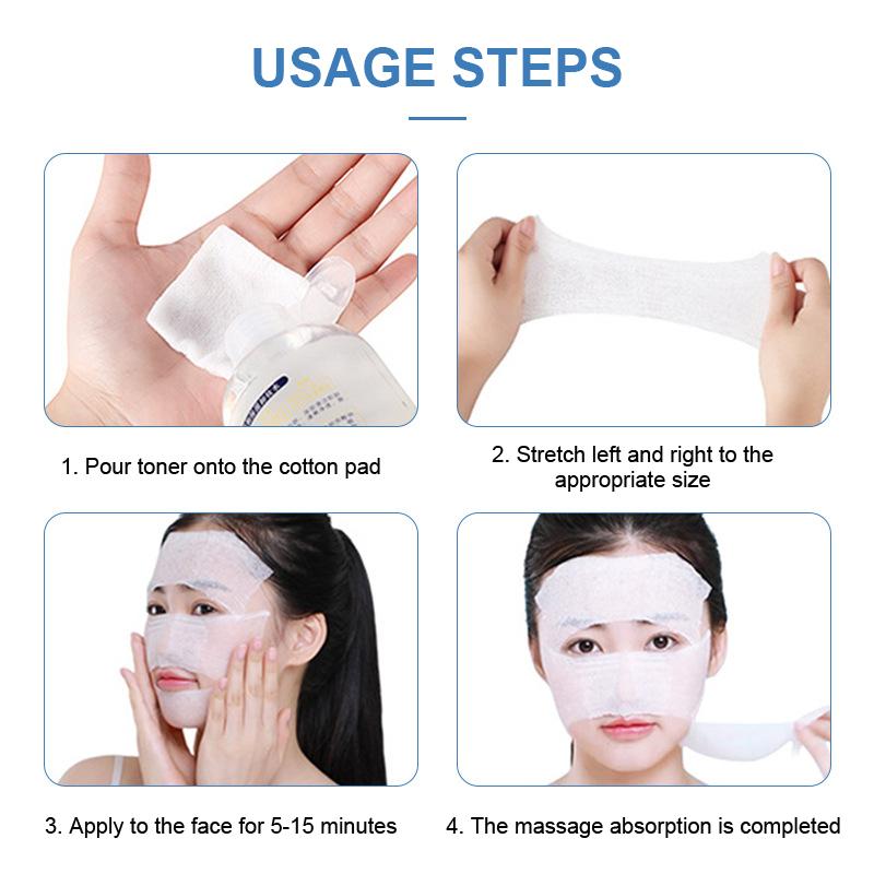 Makeup Wet Cotton Pads For Face Stretchable Bandage Tear Mask Paper Towel Hydrotherapy Hydration Cotton Sheet